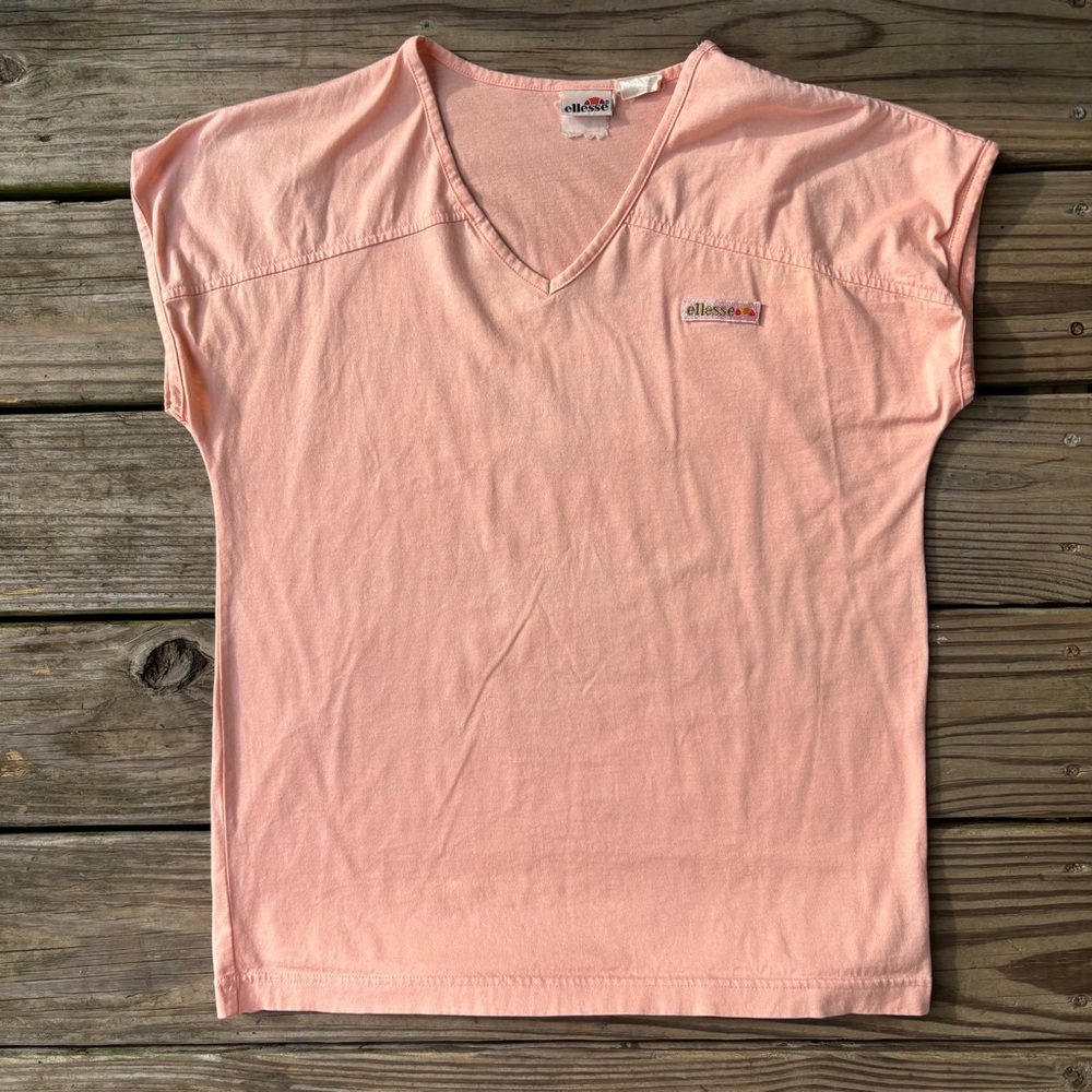 VTG Ellesse Sporty Peach Pink T-Shirt